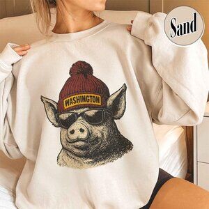 Washington Football Graphic Style Crewneck Sweatshirt